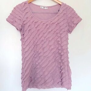 Ruffled Short Sleeve Top